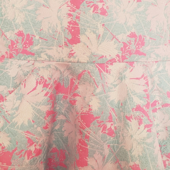 Zoe Ltd Turquoise and Pink Pocket Special Occasion Girls' Dress. Size Girls 14 - Picture 9 of 10